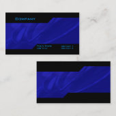 Blaue kundenspezifische Visitenkarte (Vorne/Hinten)