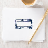 Blaue Kunst Adressaufkleber (Insitu)