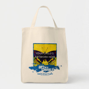 Blaue "Kunst für eine Ursache" Tasche $15,95