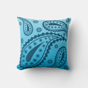 Blaue Kunst Kissen