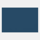 Blaue künstlerische Wildblumen Wasserfarben Muster Geschenkpapier Set (Vorderseite 2)