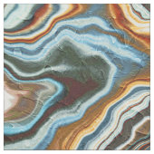 Blaue Kupfermarmor-Geoden-Strömung Stoff (Muster)