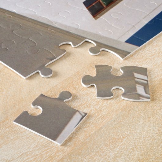 Blaue Kuppel, Santorini, Griechenland 30-pc Puzzle (Seite)