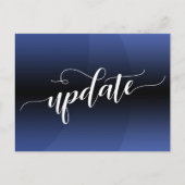 Blaue Kurve - Hochzeitsupdate Postkarte (Vorderseite)