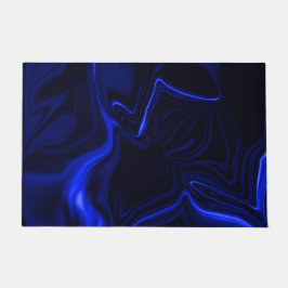 Blaue Kurven im blauen escura. Bild Fußmatte