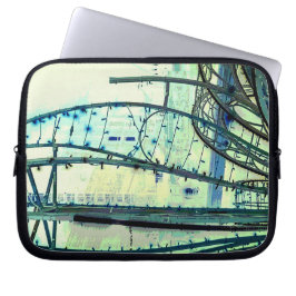 Blaue Kurven Laptopschutzhülle