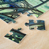 Blaue Kurven Puzzle (Seite)