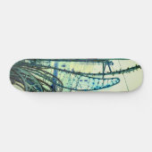 Blaue Kurven Skateboard (Horizontal)