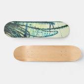 Blaue Kurven Skateboard (Horizontal)