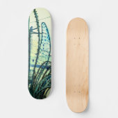 Blaue Kurven Skateboard (Vorderseite)