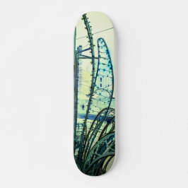 Blaue Kurven Skateboard