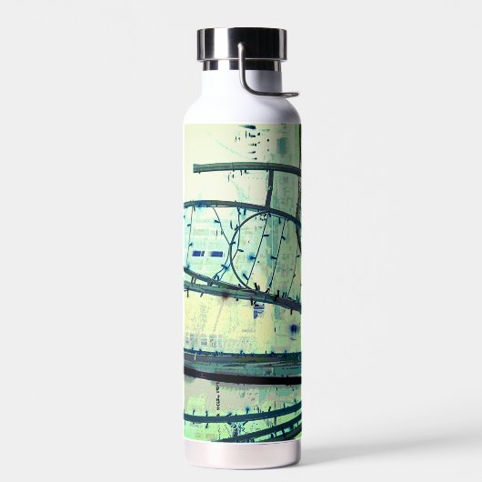 Blaue Kurven Trinkflasche (Links)