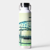 Blaue Kurven Trinkflasche (Vorne)