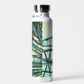 Blaue Kurven Trinkflasche (Rechts)