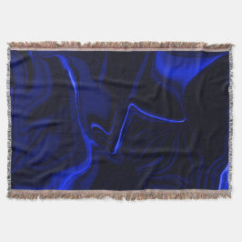 Blaue Kurven und Wellenmuster in dunkelblauem Bild Decke