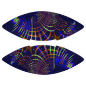 Blaue Kurven von Korallen bis Grünfarbe Football (Paneele)