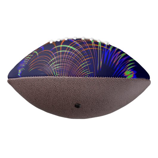 Blaue Kurven von Korallen bis Grünfarbe Football (Gedreht 270)