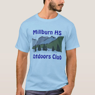 Blaue kurze Hülse T-Shirt
