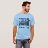 Blaue kurze Hülse T-Shirt (Vorne ganz)