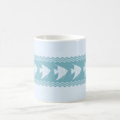 Blaue Küste Angelfish Streifen Kaffeetasse (Mittel)