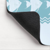 Blaue Küste Angelfish Streifen Mousepad (Ecke)