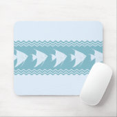 Blaue Küste Angelfish Streifen Mousepad (Mit Mouse)