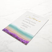 Blaue Küste Folieneinladung (Gedreht)