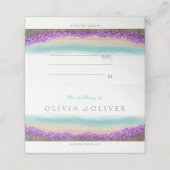 Blaue Küste Platzkarte (Außenseite Aufgefaltet)