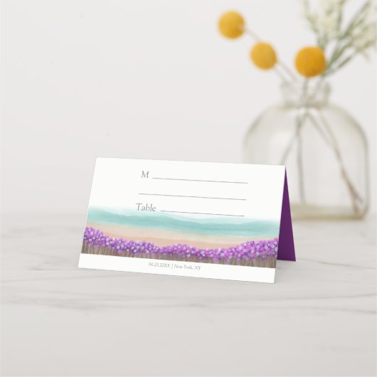 Blaue Küste Platzkarte (Rückseite)