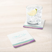 Blaue Küste Rechteckiger Pappuntersetzer (Vor Ort)