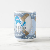 Blaue Küsten-Delfine Kaffeetasse (Mittel)