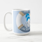 Blaue Küsten-Delfine Kaffeetasse (Links)