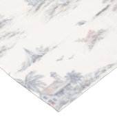 Blaue Küstenfranzösische Toile Tischdecke (Schrägansicht)