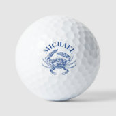 Blaue Küstenkrebse Golfball (Vorderseite)