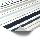 Blaue Küstenstreifen Poster (Ecke)