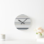 Blaue Küstenstreifen Runde Wanduhr (Zuhause)
