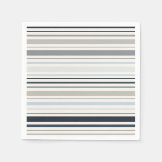 Blaue Küstenstreifen Serviette (Vorderseite)