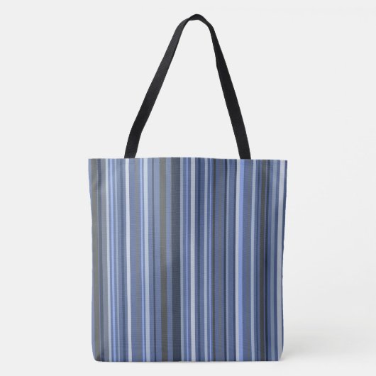 Blaue Küstenstreifen Tasche (Vorderseite)