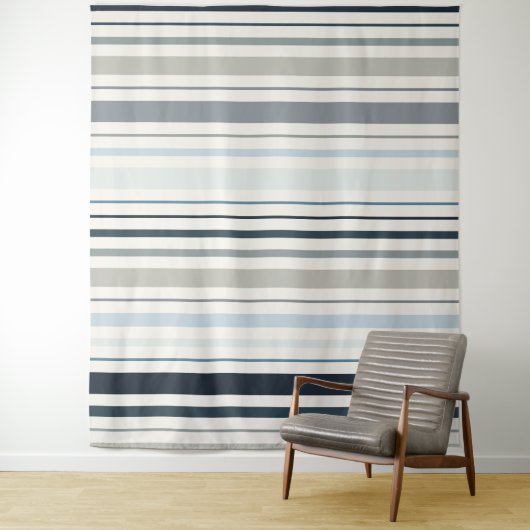 Blaue Küstenstreifen Wandteppich (Beispiel)