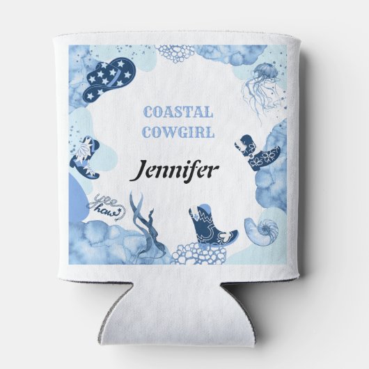 Blaue Küstenwache Dosenkühler (Rückseite)