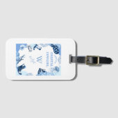 Blaue Küstenwache Gepäckanhänger (Vorderseite (Horizontal))