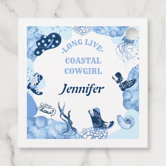 Blaue Küstenwache Geschenkanhänger (Rückseite)