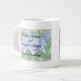 Blaue Lace Cap Hortensien Hochzeitsprodukte Jumbo-Tasse