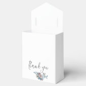 Blaue Lachs Rosa Blumenbezeichnungen Datum Weiß Geschenkschachtel (Geöffnet)