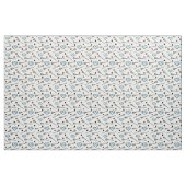 Blaue Lacrosse Sticks und Herzmuster Stoff (Fat Quarter (45,7 x 55,9 cm))