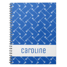 Blaue Lacrosse Weiße Sticks Gemustert