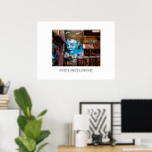 Blaue Lady, Melbourne Poster (Heimbüro)