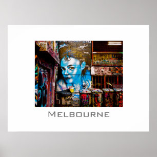 Blaue Lady, Melbourne Poster