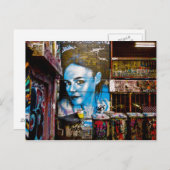 Blaue Lady, Melbourne Postkarte (Vorne/Hinten)
