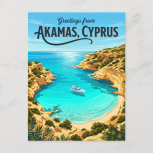 Blaue Lagune, Akamas Zypern Postkarte